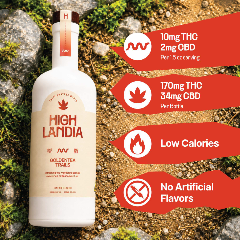 Goldentea Trails THC Elixir, 750mL