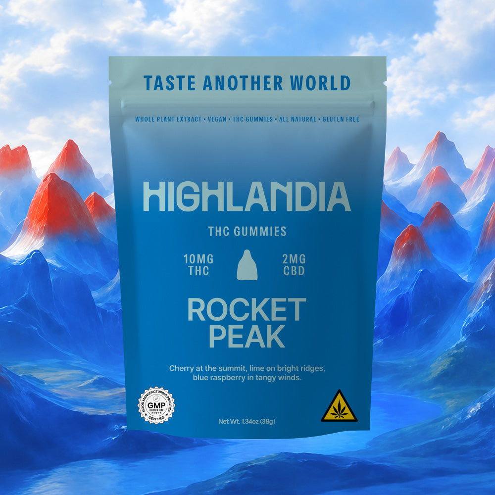 Rocket Peak THC Gummies, 10mg