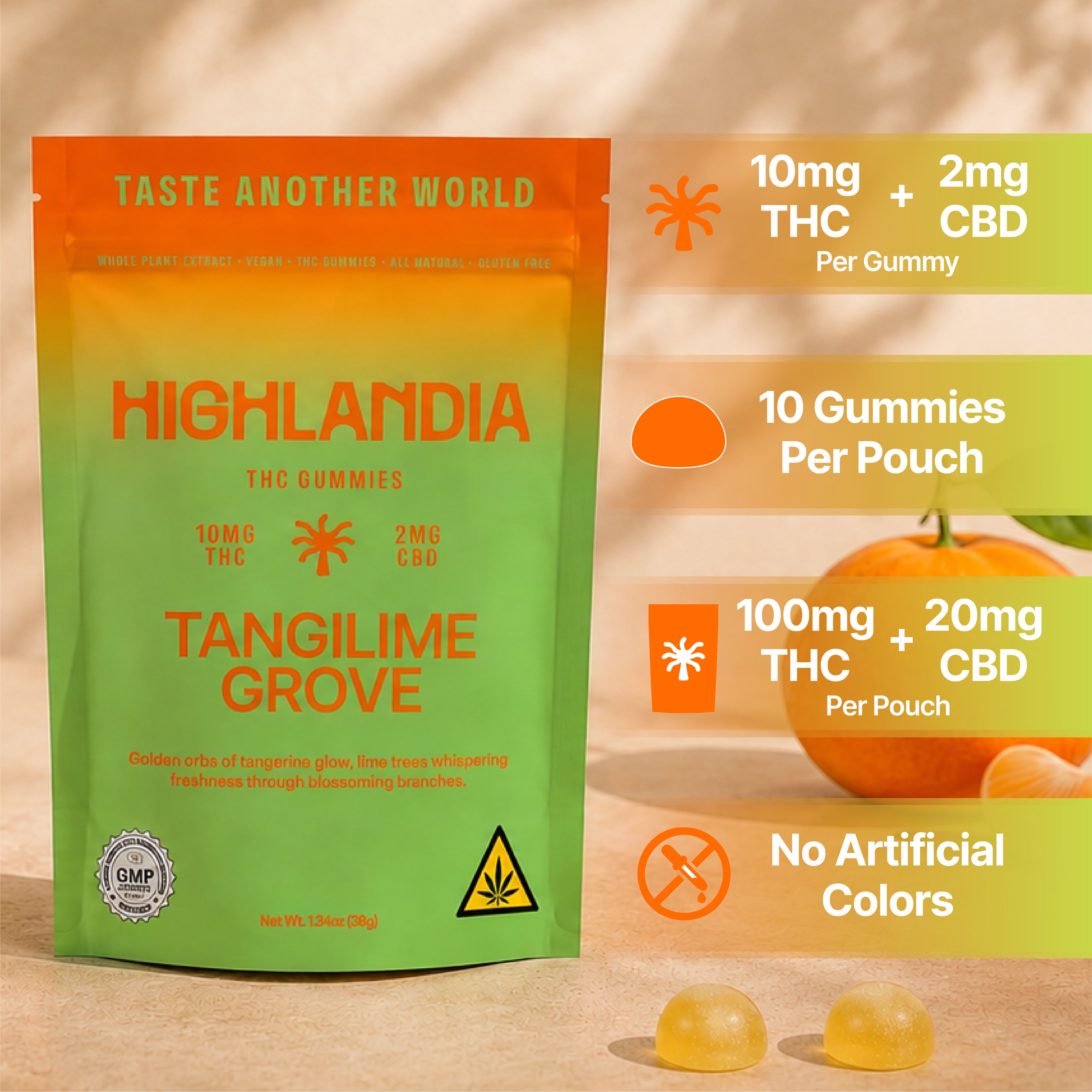 Tangilime Grove THC Gummies, 10mg
