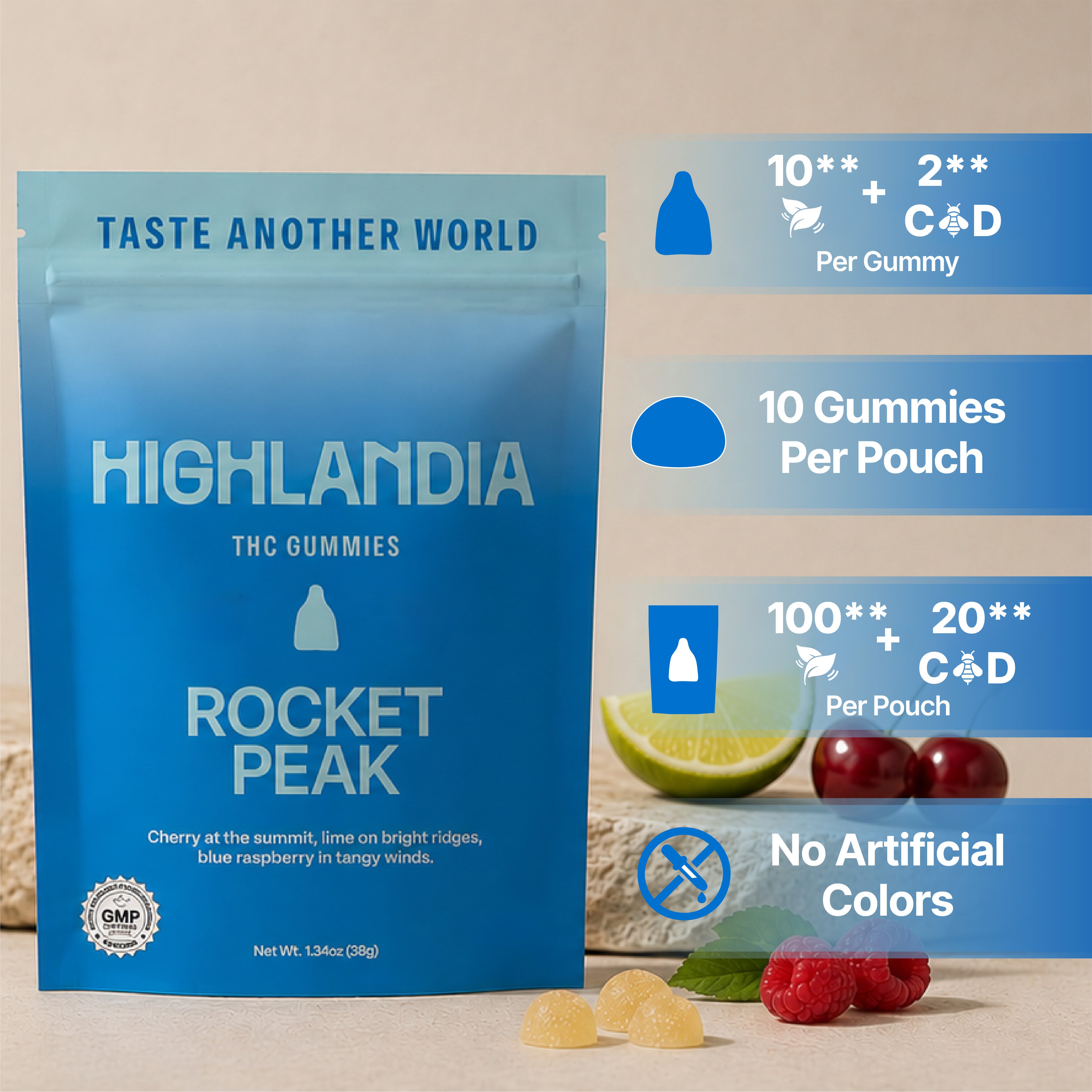 Rocket Peak 🍃-Infused Gummies